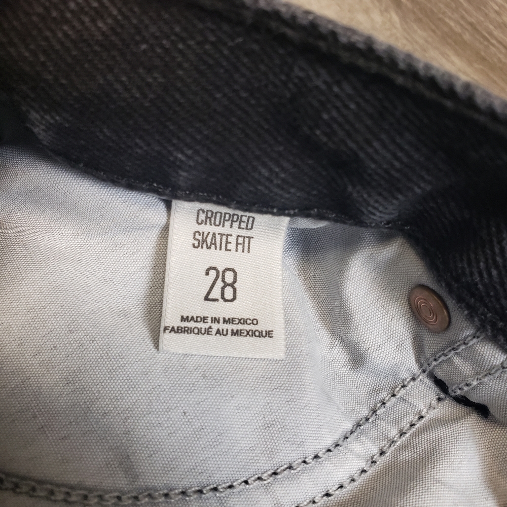 BDG Skate Fit Women'S 30 (28)‎ High Rise Black Jeans Urban Outfitters Wide Leg - Picture 3 of 9